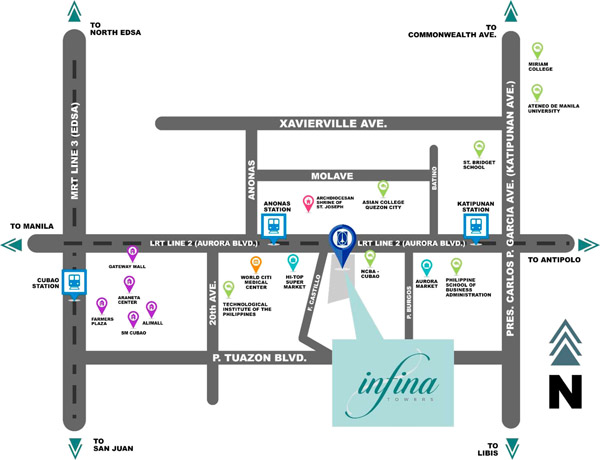 Infina Towers in Quezon City
